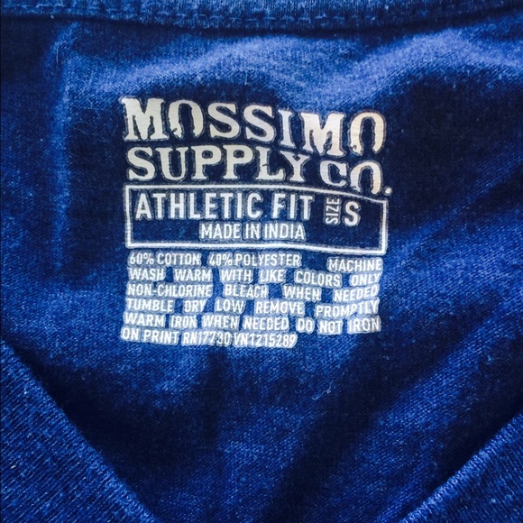 Guys Blue V Neck - Picture 2 of 2