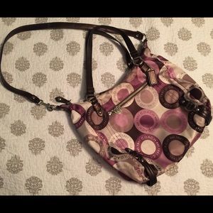 Full size Coach purse, purples pallet