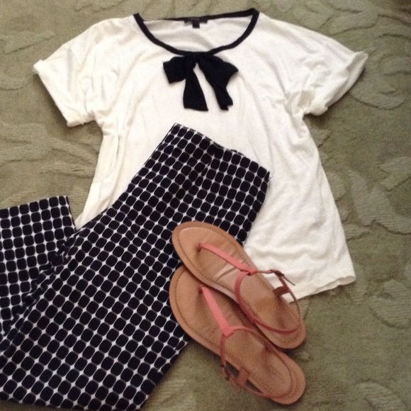 J Crew Bundle top sz L ankle pants sz 10 EUC