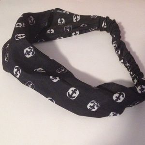 Navy blue anchor headband