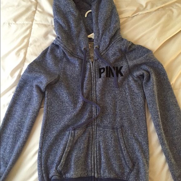 Pink Victoria's Secret XS Blue Sweatshirt