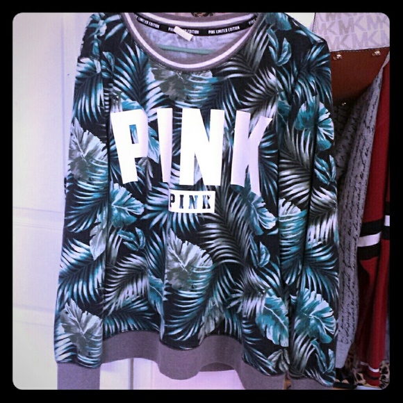 PINK Victoria's Secret Sweaters - Limited Edition Crew Neck Tropical