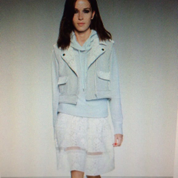 ISO Rebecca Taylor vest, sweatshirt and skirt.