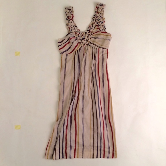 BCBG maxazria collection striped festive dress