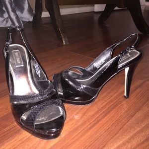 White and Black Heels