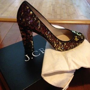 J. Crew Collection Sequin Etta pump
