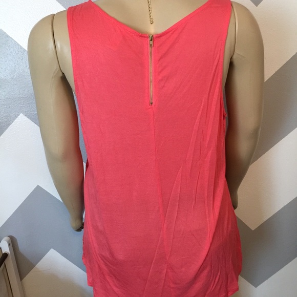 Coral lace top! - Picture 4 of 4