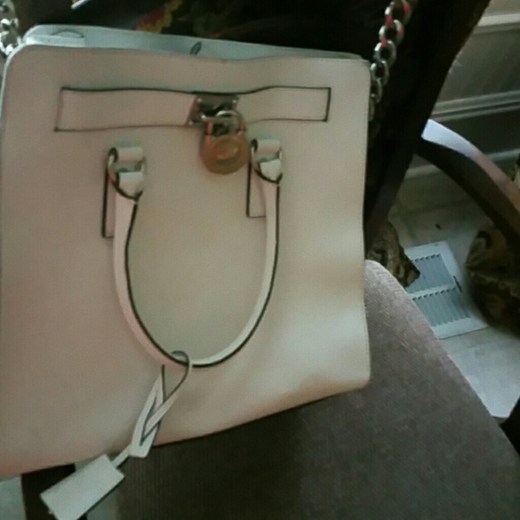 White MK large tote
