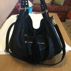 Black Leather Hobo Bag Marc Jacobs