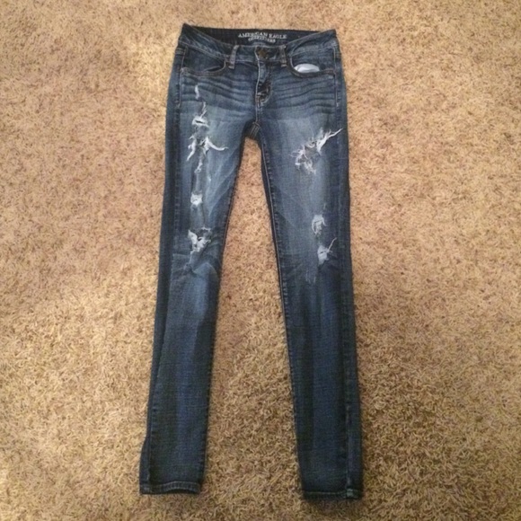 ripped american eagle jeans