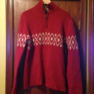 GAP men's quarter zip alpine sweater
