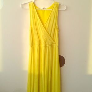 old navy yellow maxi dress
