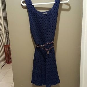 Blue Knit Like Dress