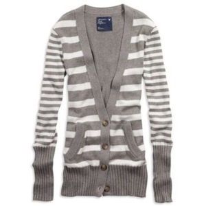 Gray Boyfriend Cardigan