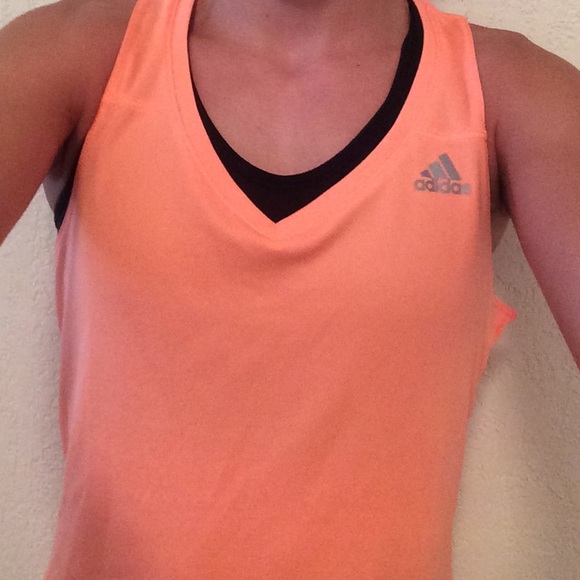Orange Adidas running/ yoga tank!