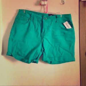 Dress Barn Green Bermuda Shorts