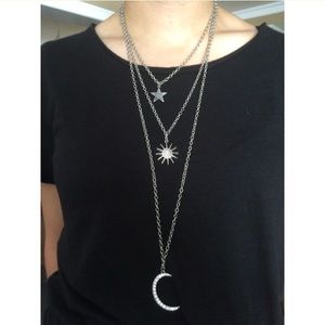Sky High sun, moon, and stars Nasty Gal necklace