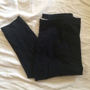 black high waisted leggings