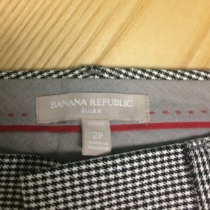 Banana republic cropped black and white pants