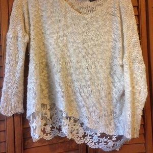 White over sized sweater