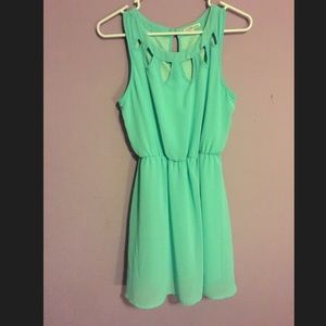 Mint green dress