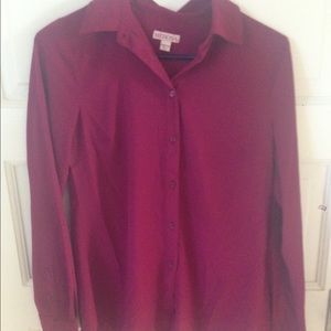 Pink/red Button down