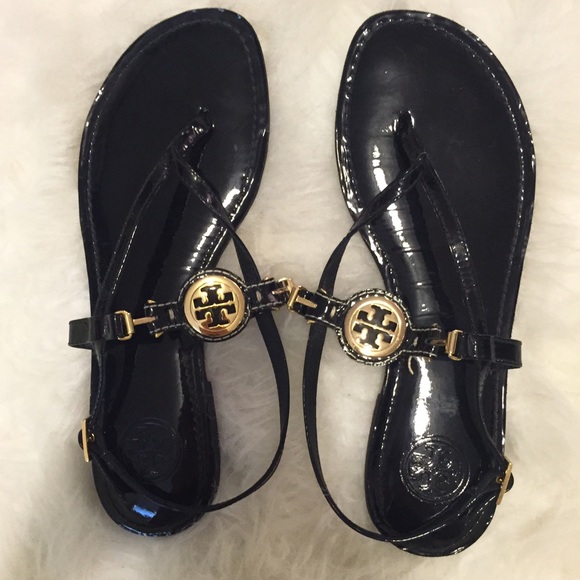 Tory Burch Black Thong Sandal