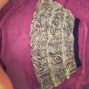 Zebra Print Skirt