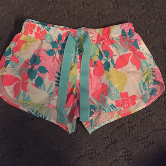 Floral pajama shorts