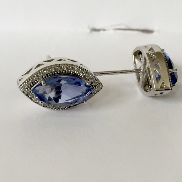 Earrings with natural Fluorites & zircons