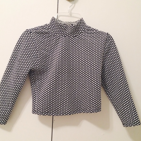 Polka dot crop top