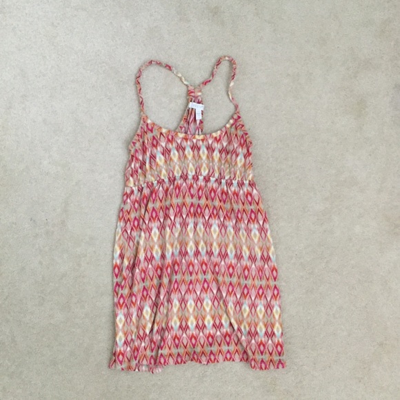 Delia's printed baby doll tank top