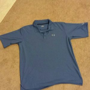UA Men's XL Golf Polo - Dark Blue & Grey