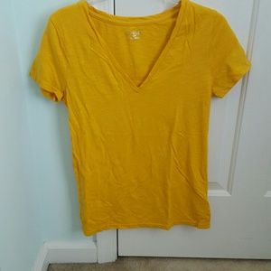 Mustard colored v neck