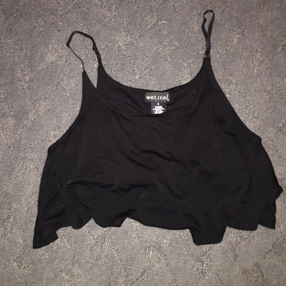 Black crop top