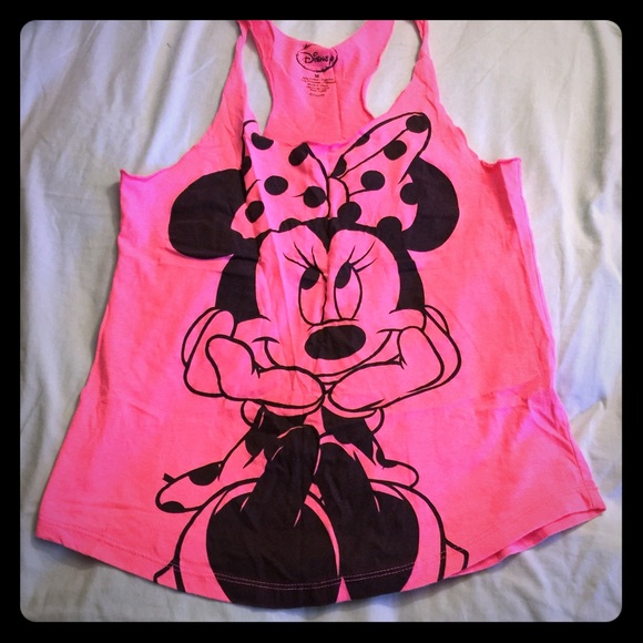 Hot Pink Disney Minnie Mouse Racerback Tank