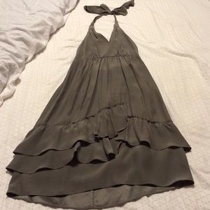 Banana Heritage satin halter dress