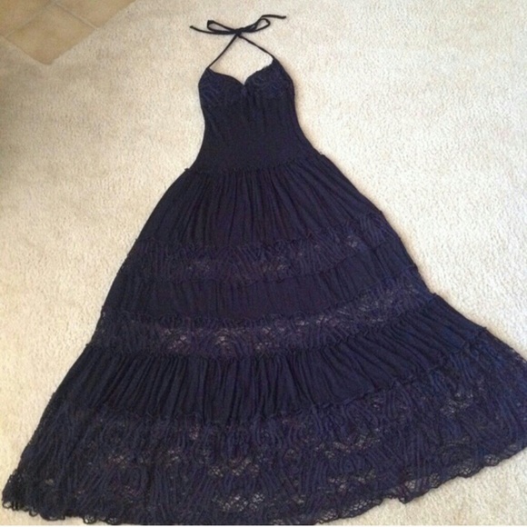 Black maxi dress