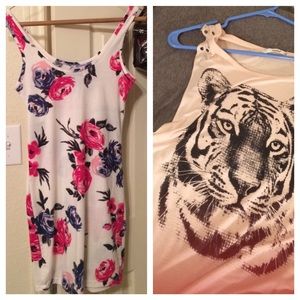 (RESERVED) Floral mini dress🌺 & Tiger Dress