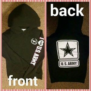 LIKE NEW!!!! VICTORIA'S SECRET army edition hoodie