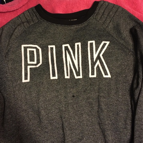 VS Pink Grey Knit Sweater 🚫 NO TRADES 🚫 - Picture 3 of 4