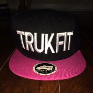 Black and pink Trukfit hat