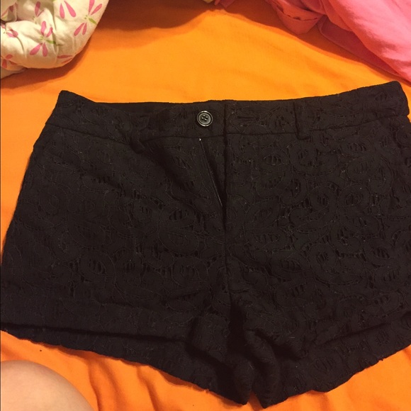 Forever 21 black lace shorts