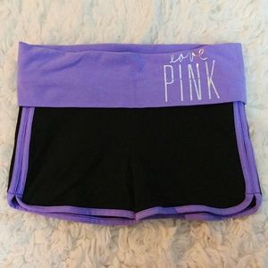 Purple VS PINK yoga shorts