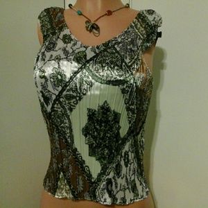 SALE SALE!!! 50% OFF Satin pleated top now $4.00