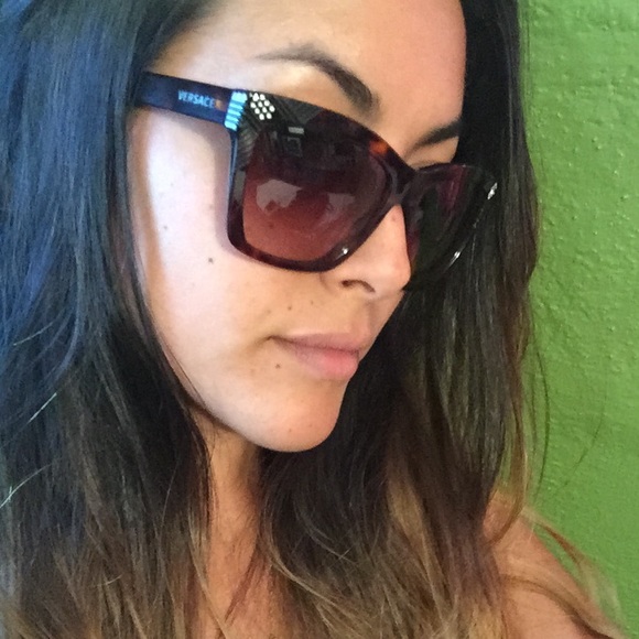 Versace square cat eye sunglasses