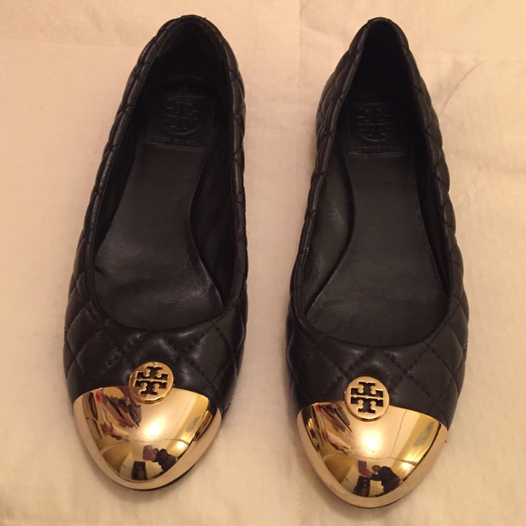 Tory Burch Shoes - Tory Burch Black Quilted Flats!