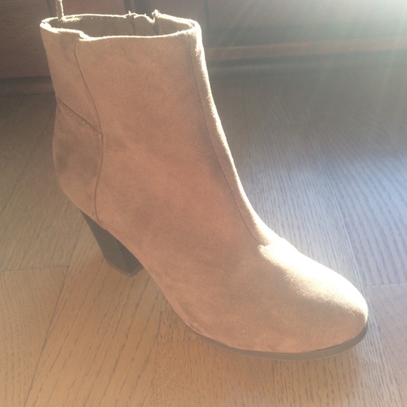 Tan booties