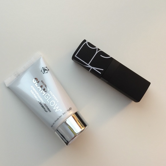Nars lipstick and Glamglow supermud