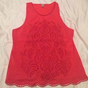 J Crew raspberry colored tank.